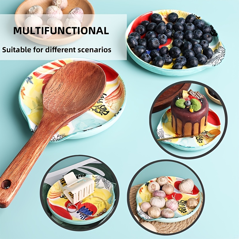 1 Soporte Cucharas Madera Mostrador Cocina Apto Estufa - Temu