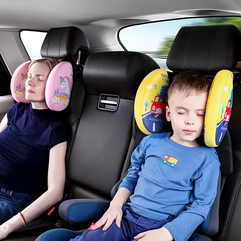 Reposacabezas De Coche Cojín de cuello automático Cojín de cuello de coche  suave y cómodo para niño niño (gris) Ehuebsd