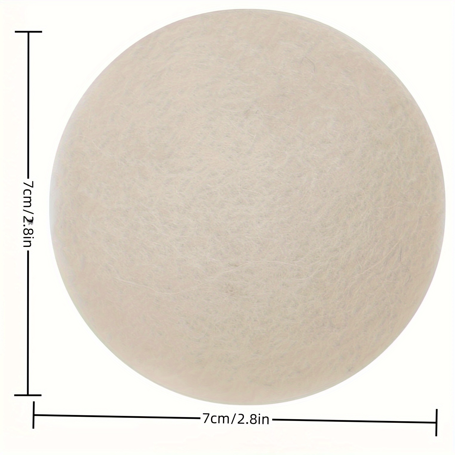 Wool Dryer Balls - Natural Fabric Softener, Reusable, Reduces