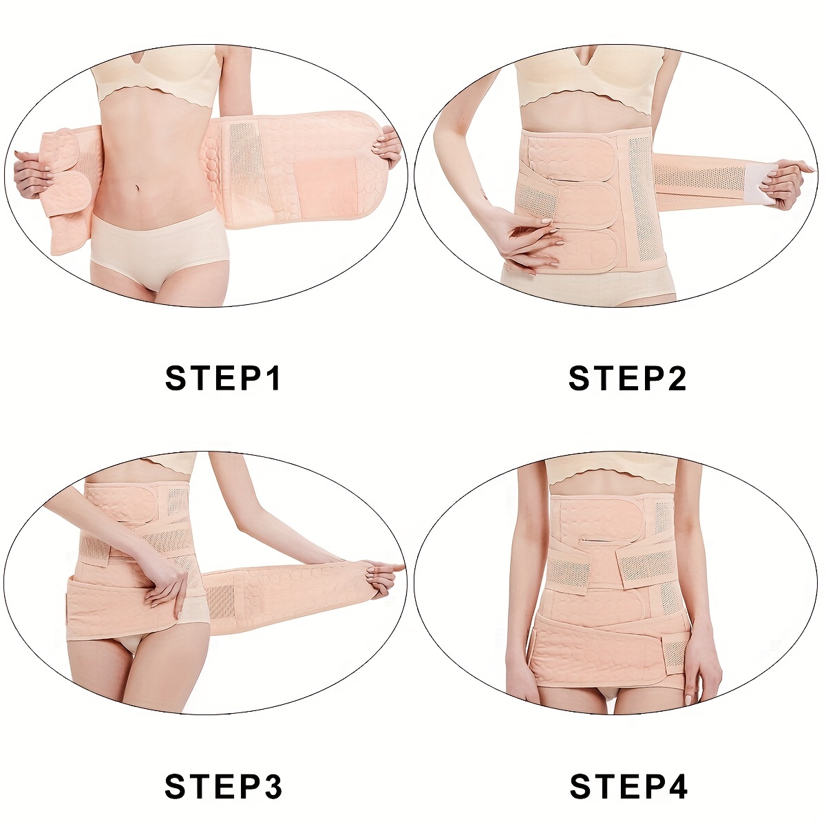 Cotton Binding Belly Harness Belly Belt Postpartum Recovery - Temu Canada