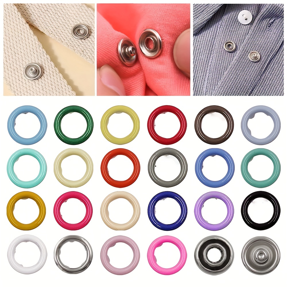 Weluvfit Leather Snap Fasteners Kits 4 Color Leather Snaps - Temu