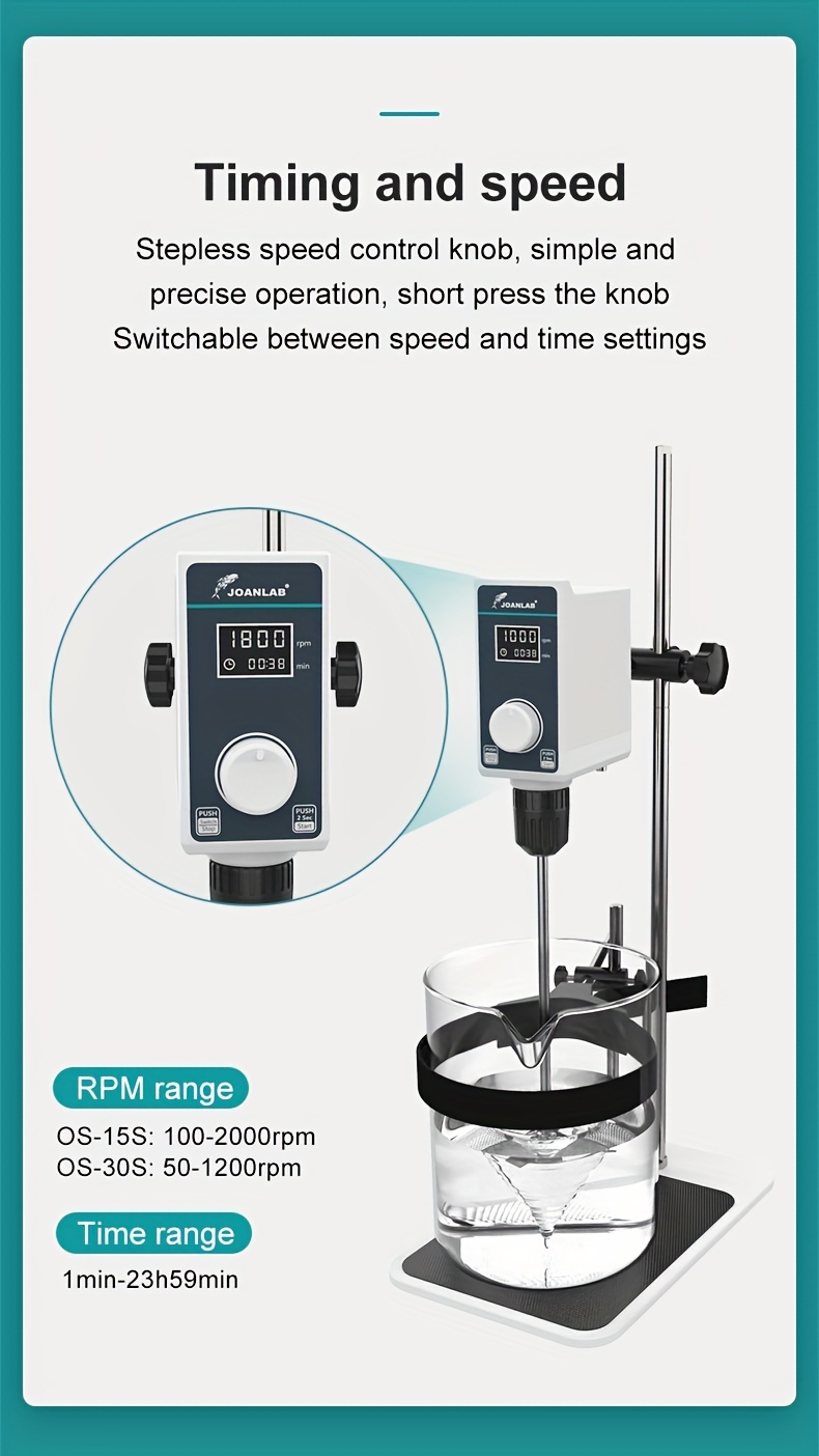 Joanlab Laboratory Stirrer Electric Stirrer Digital Display - Temu