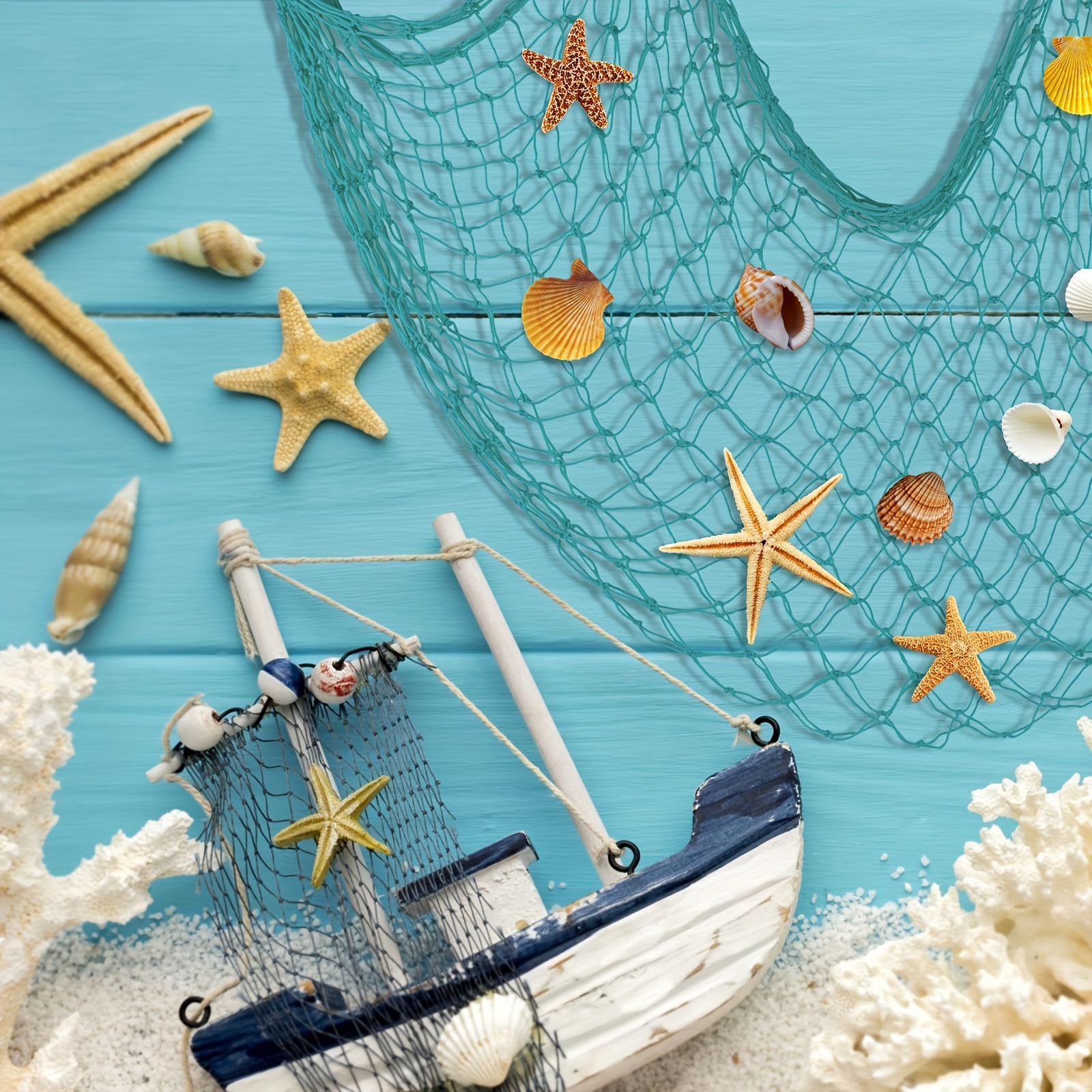 Ocean Themed Fishing Net Wall Decoration Pirate Party - Temu United Kingdom