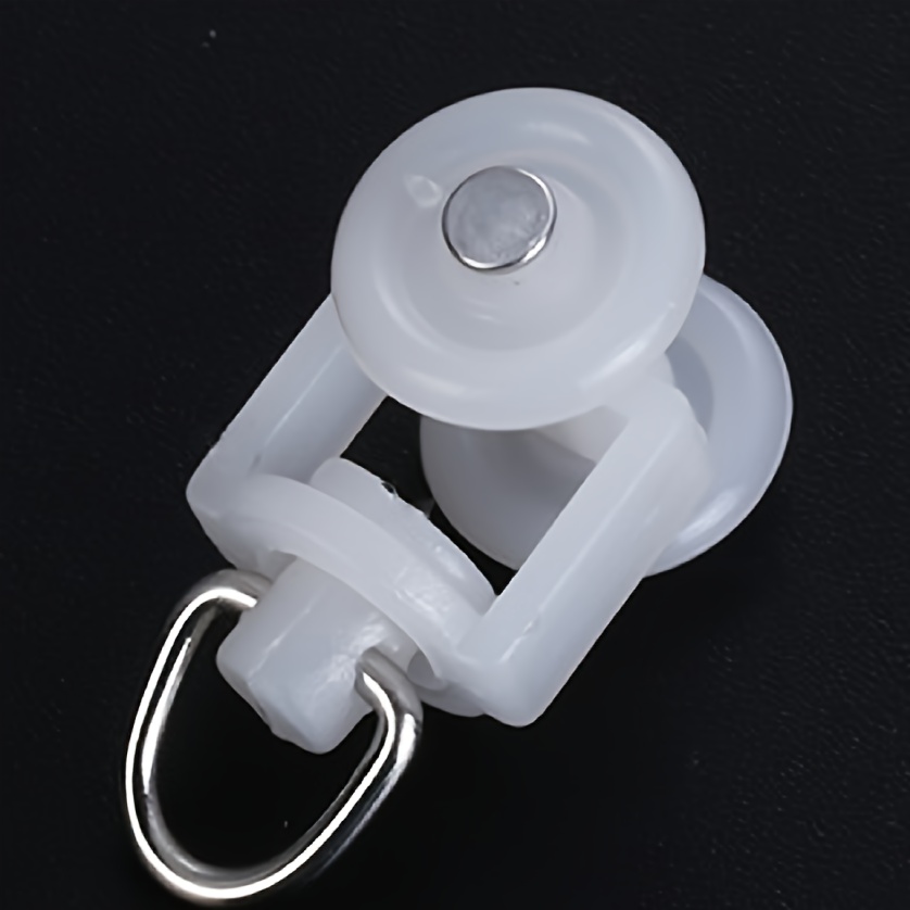 Curtain Pulley Plastic Curtain Gliders + Curtain Hooks - Temu