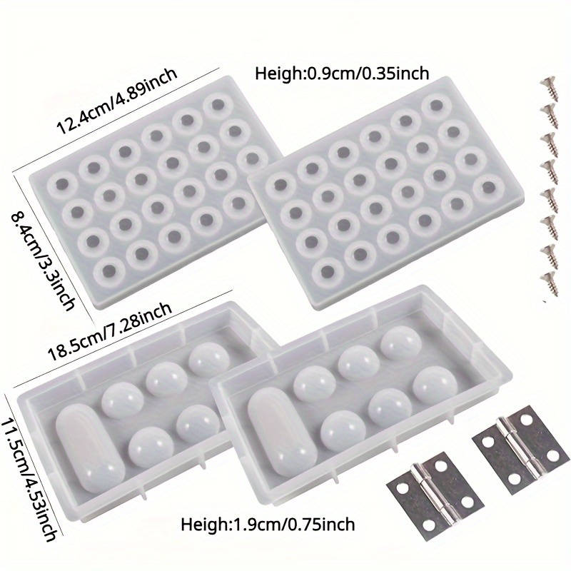 Gemstone Board Game Epoxy Silicone Resin Mold Kit Set - Temu