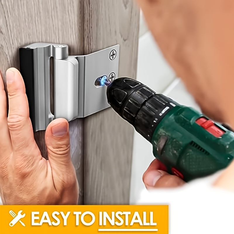 Child-proofing doors in your home with an easy-to-install flip lock