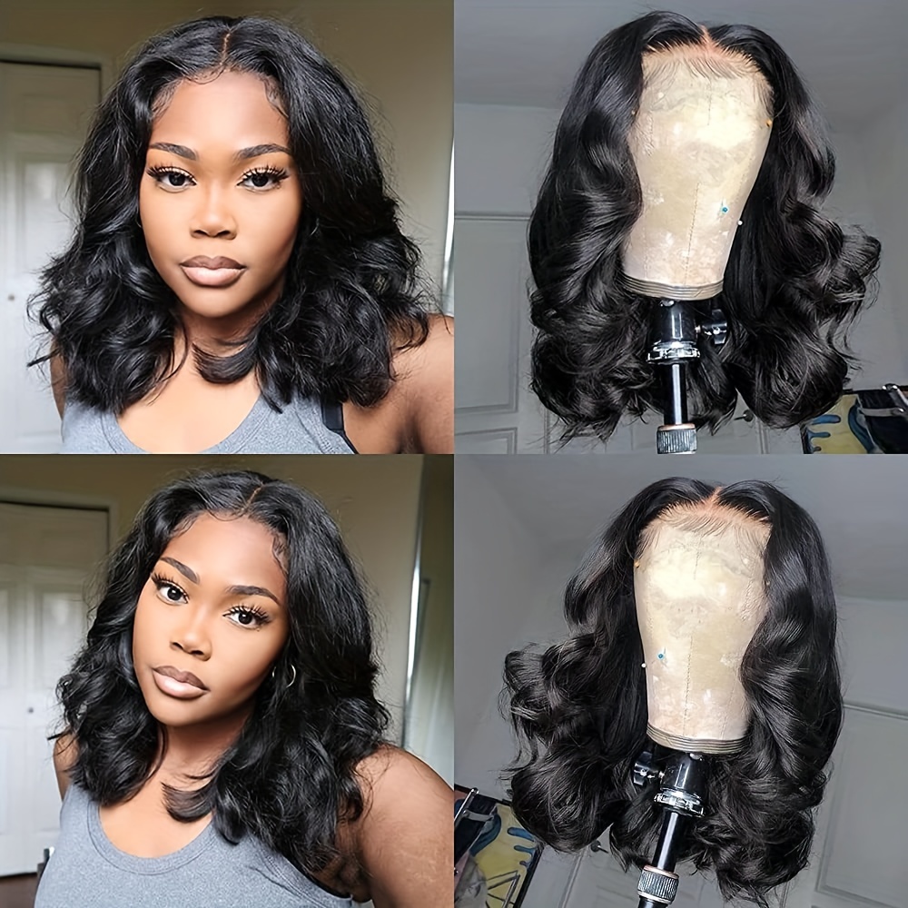 Body Wave Human Hair Wigs Brazilian Hair Pre Plucked Wet and Wavy