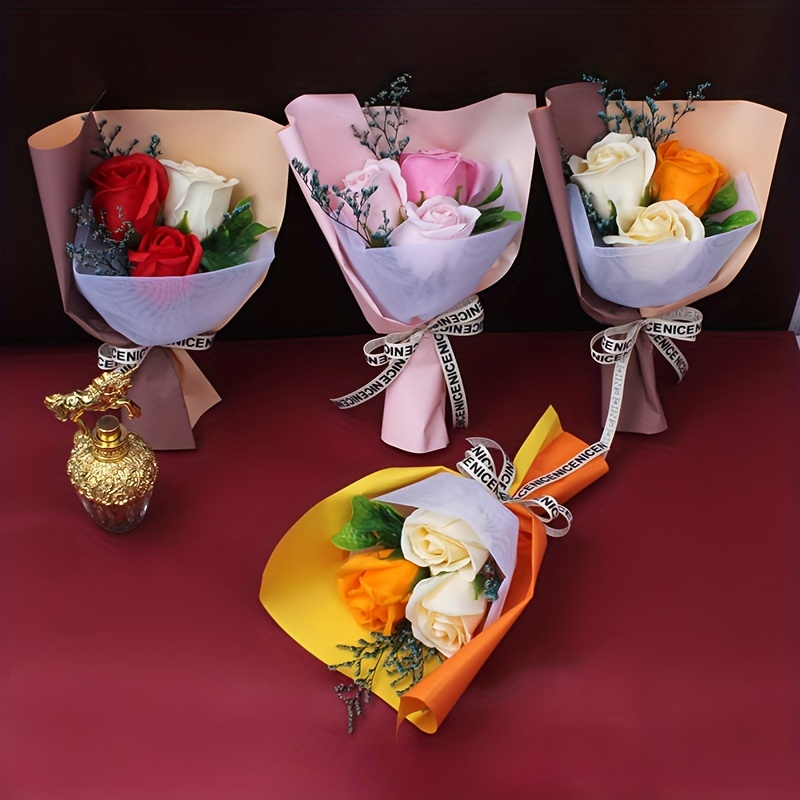 Mini Handmade Soap Flower Bouquet Rose Small Bouquet - Temu