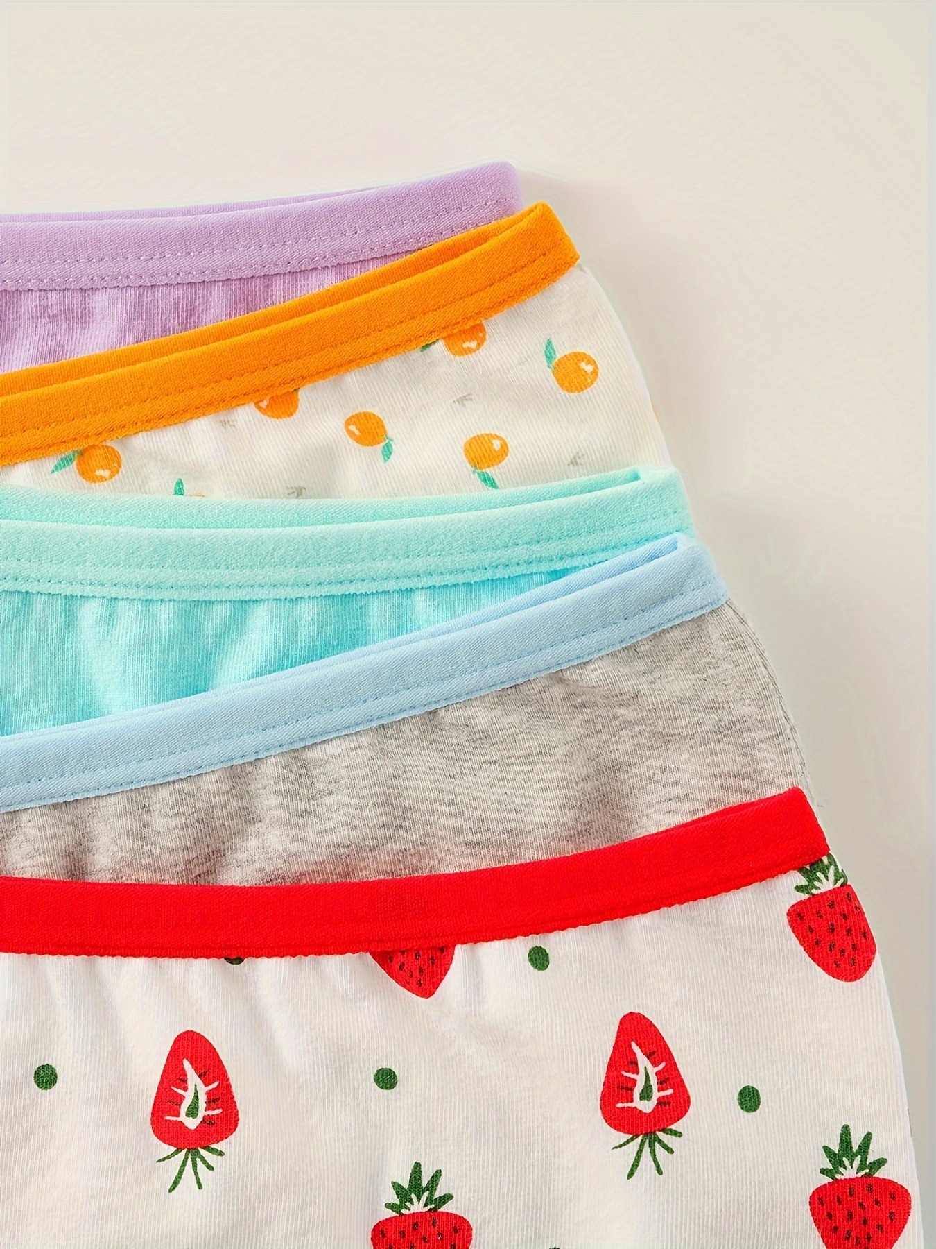 Cute Cartoon Polka Dot Cotton Toddler Underwear For Girls Sizes 6