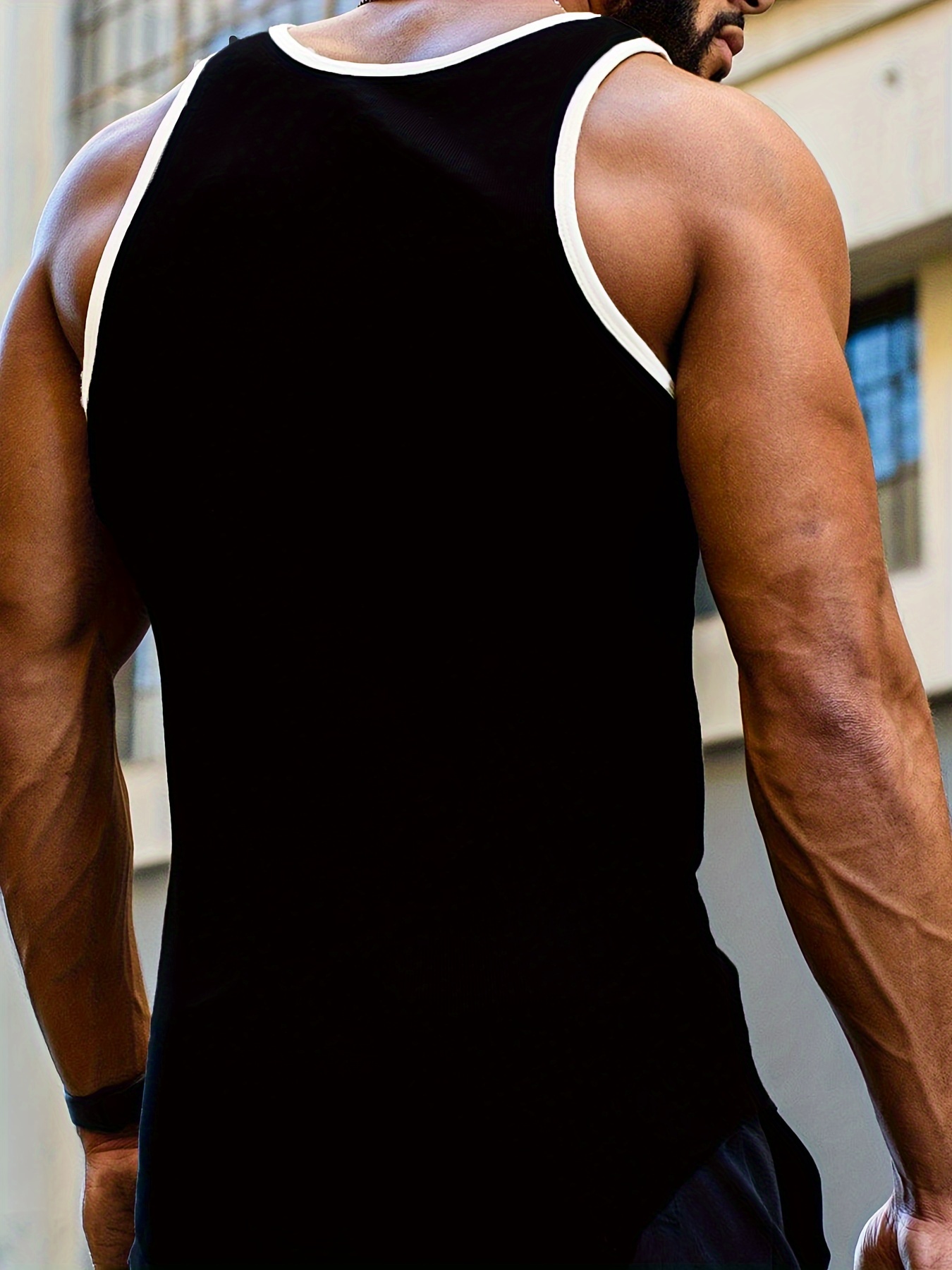 herren   muscle   top – sommer-workout- , atmungsaktives ärmelloses gym  für laufen & training, feuchtigkeitsableitendes sportweste, einfarbig   fit, trainingsbekleidung, casual activewear, langlebige konstruktion, fitnesskleidung für fitnessbegeisterte