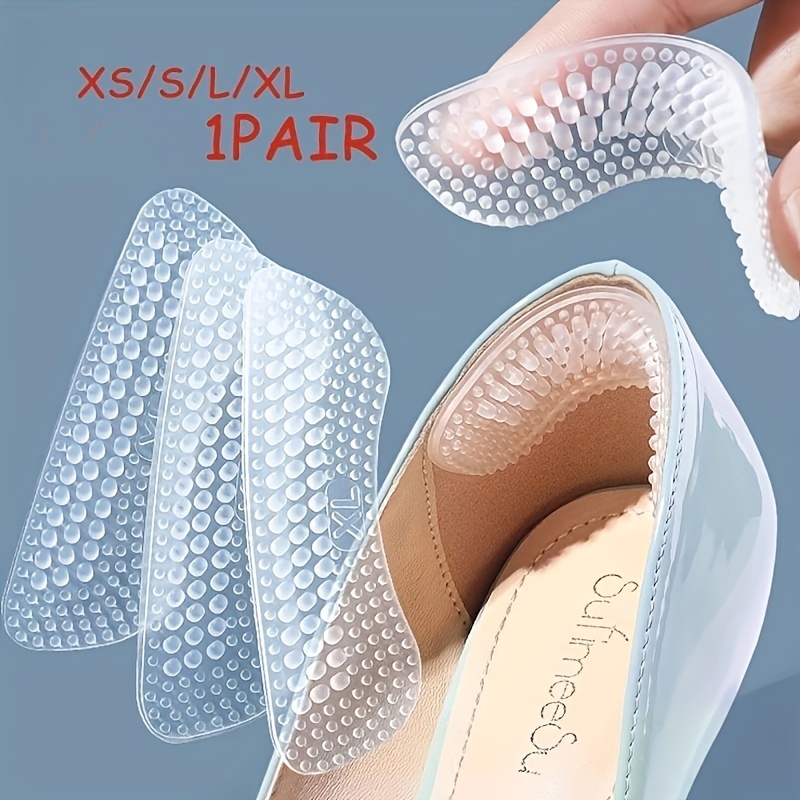 Patins antidérapants auto-adhésifs pour chaussures à talons hauts,  protections de semelles en caoutchouc antidérapantes (3 paires) 