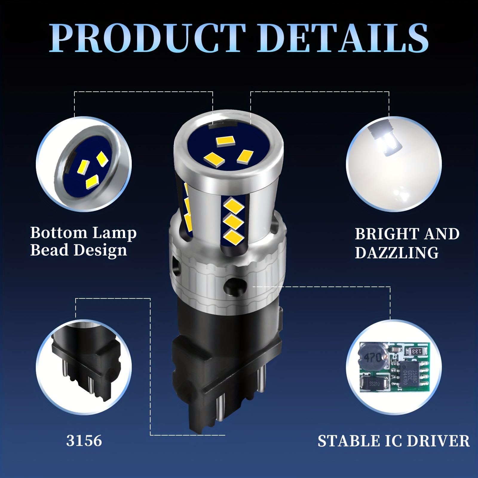 Prodotto: 3026 - LAMPADA A LED CON CICALINO DI RETROMARCIA - NO