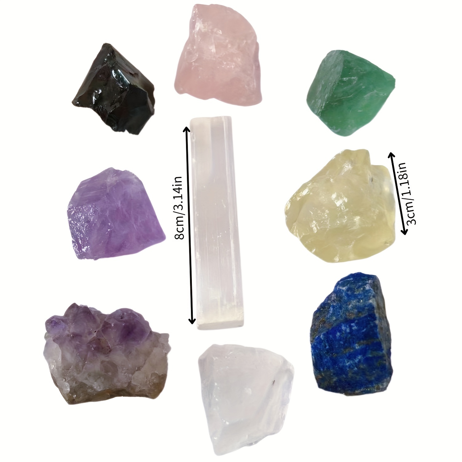 Amethyst Cluster Crystal Raw Stone Set