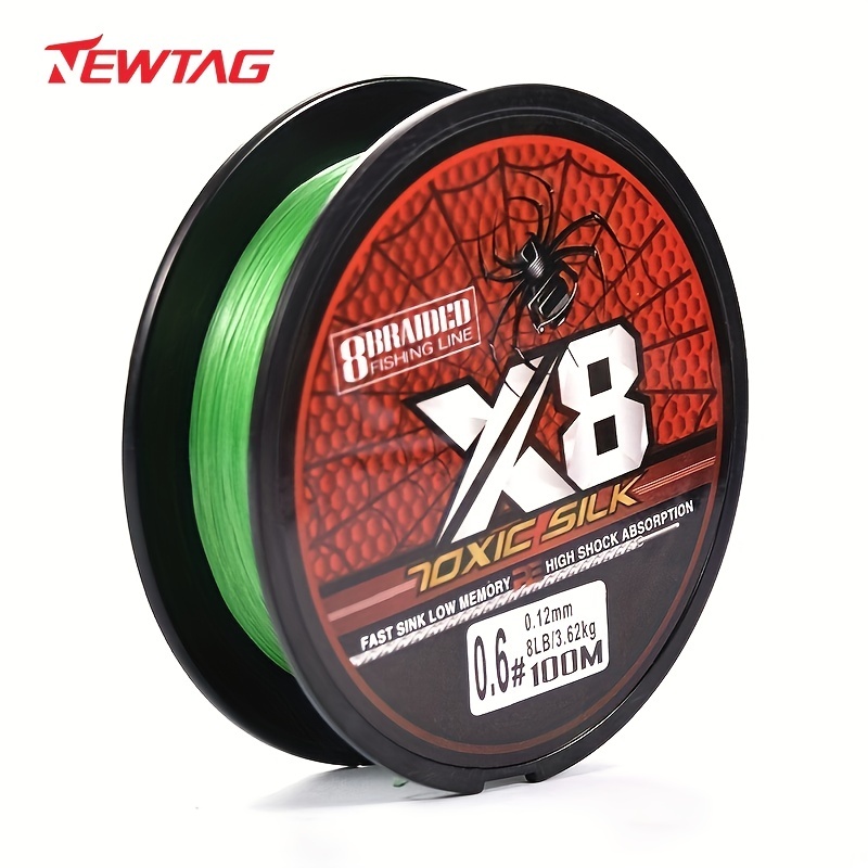 TAF 4 Braided Fishing Line 300m PE Braided Line Multifilament Super Power Spider  Wire White/Green