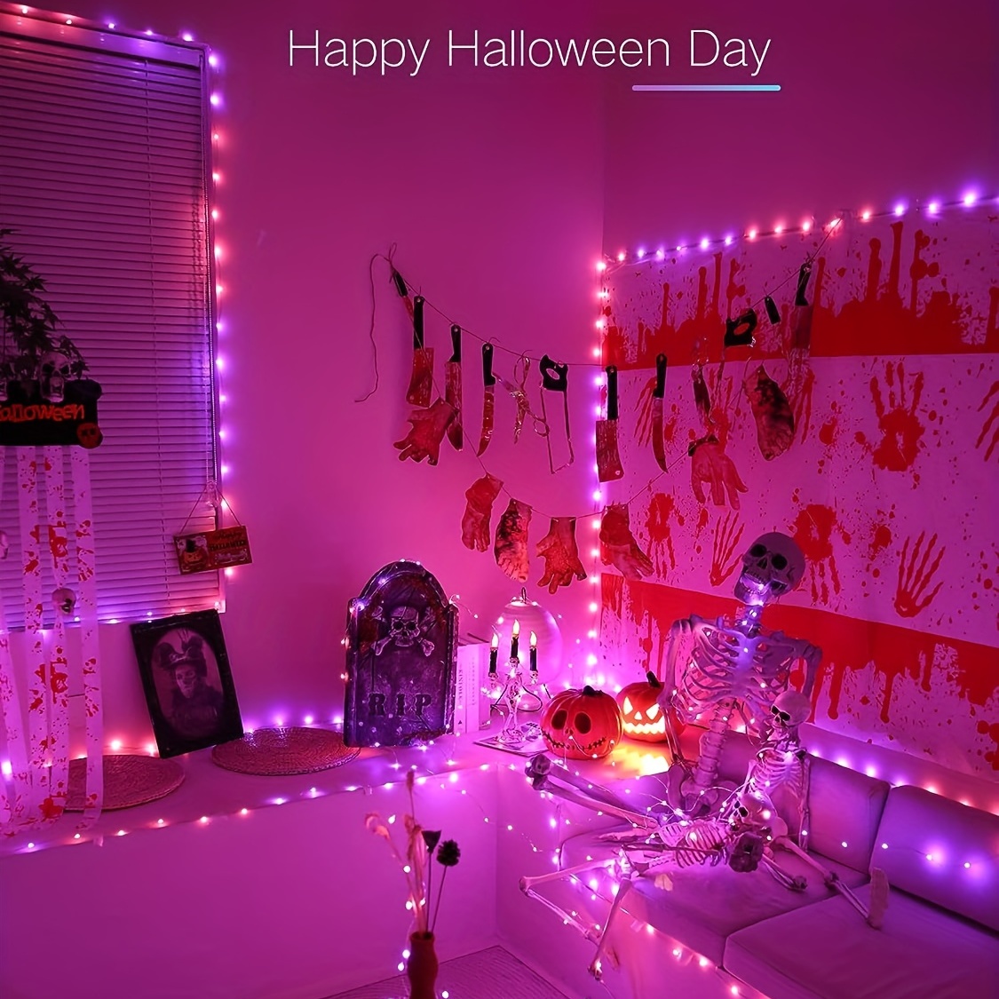 Led Smart Light String 100leds Usb Flashing Fairy Light With - Temu