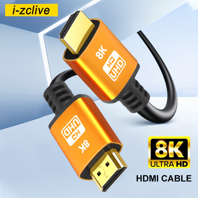 8k High Speed 2.1 Cable Aluminum Alloy, Male To Male Cable, 2.1