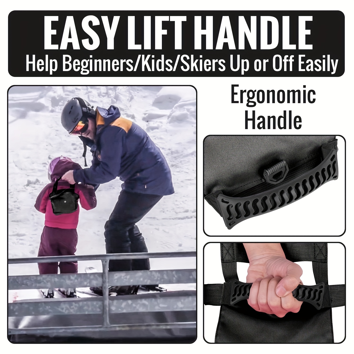 Kids Ski Harness Safety Shoulder Strap Leash Equipment Trainer Slopes for