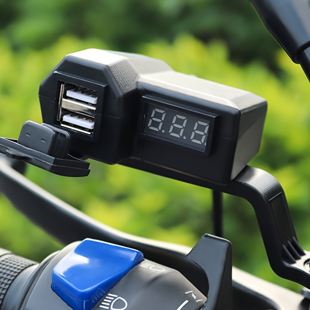 Dual Usb Port Waterproof Motorbike Motorcycle Handlebar - Temu