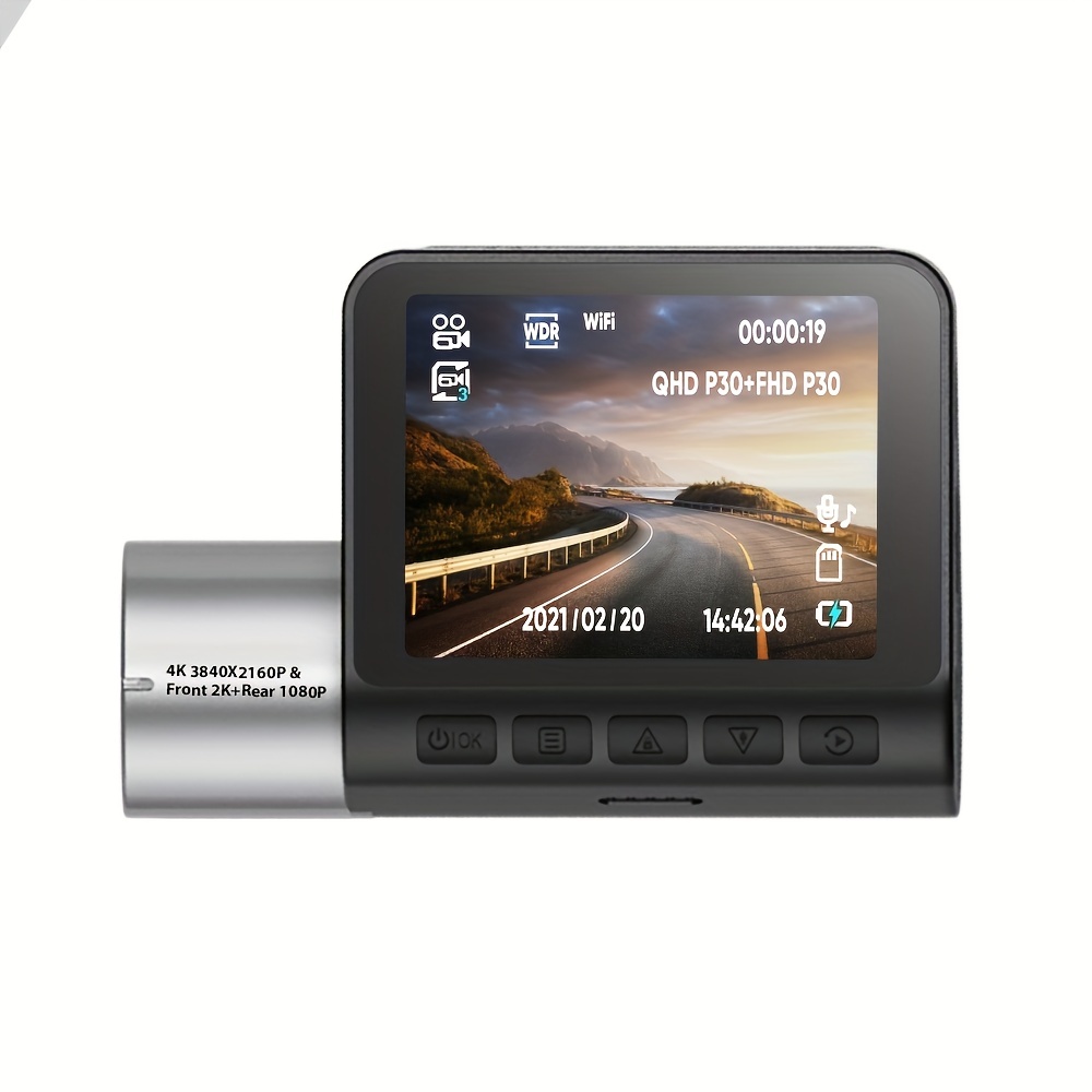 70mai Smart Dash Cam 1S, Dash Cam Recorder Camcorder, 1080p, Night Vision, Wide Angle, G-Sensor, Loop Recording, App Wifi, Voice Control (2020)