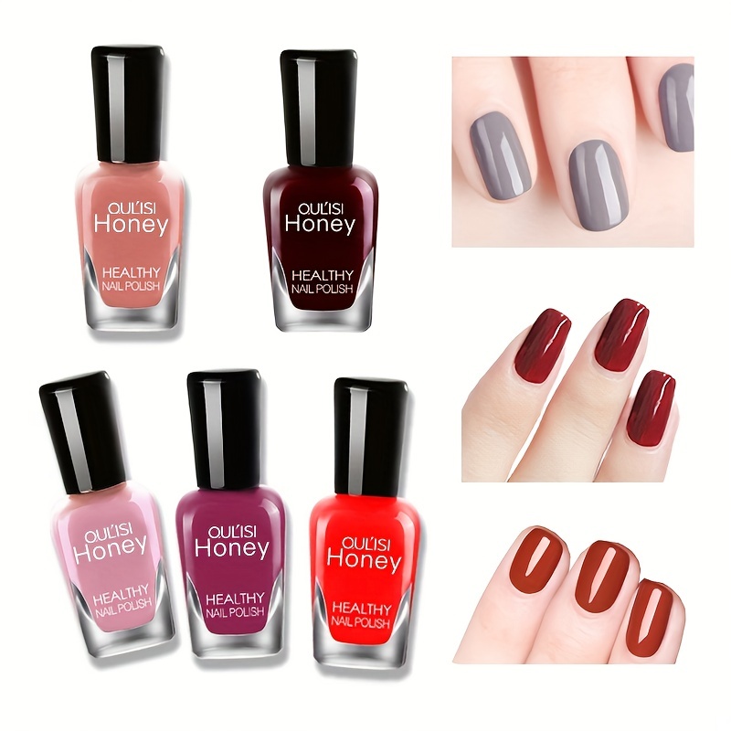

Odorless Water-based Nail Polish - Quick Drying, Long-lasting, And Multicolor For Salon Shop And Home Use
