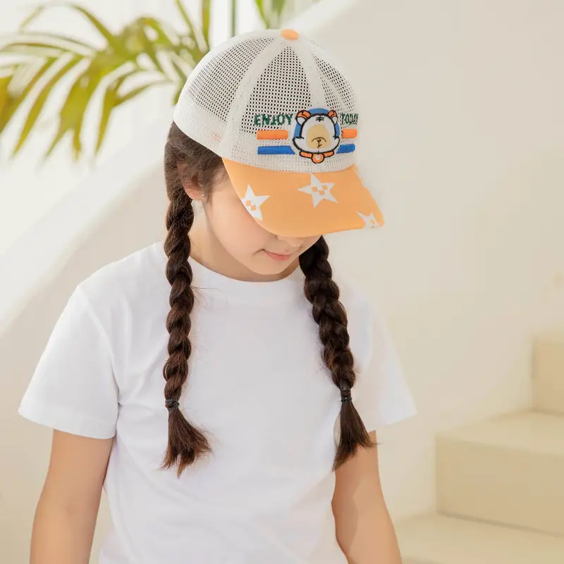 Cute Cartoon Baseball Kids Breathable Sun protective Hat - Temu