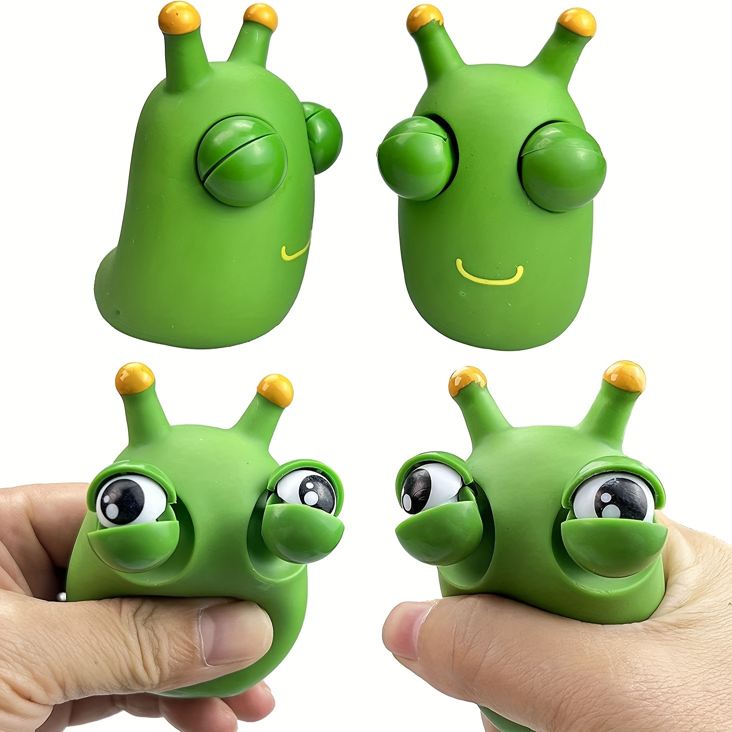 Squishy Eye-Popping Worm Squeeze Toy Stress Reliever Creative