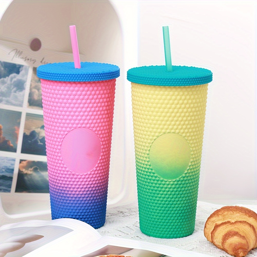Hot Sell 450ml 650ml Reusable Plastic Double Wall Water Cup with Straw and  Lid - China Reusable Plastic Double Wall Water Cup, 16oz Double Insulated Plastic  Cups with Straws
