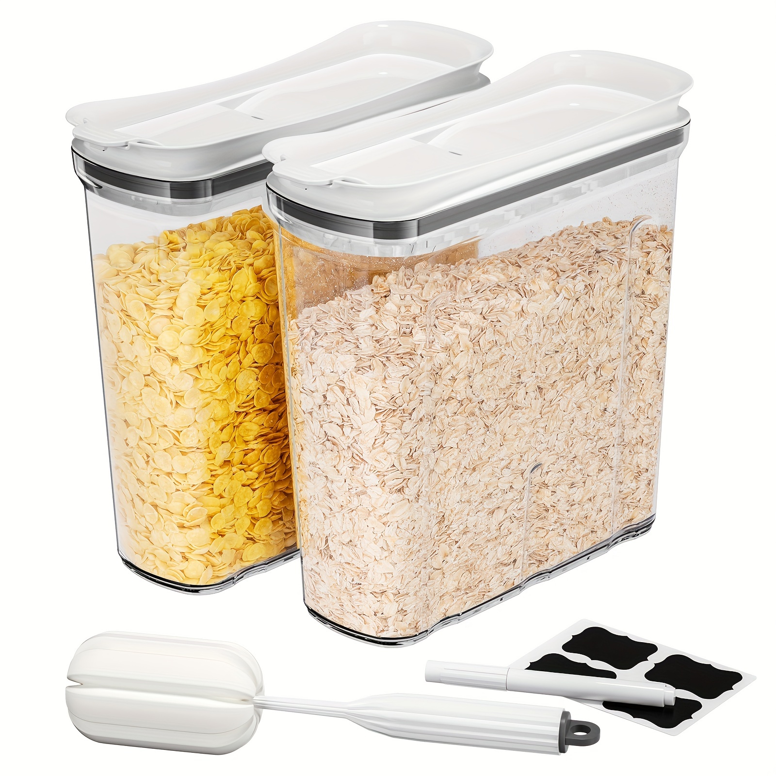 Plastic Storage Box Cereal Container Storage Set Clear - Temu