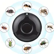 pest repellent bug zapper portable intelligent ultrasonic insect repellent outdoor mosquito repeller can be hung indoor pets ultrasonic tick flea repeller emits high frequencies and pets humans without harmful chemicals or pesticides black details 6