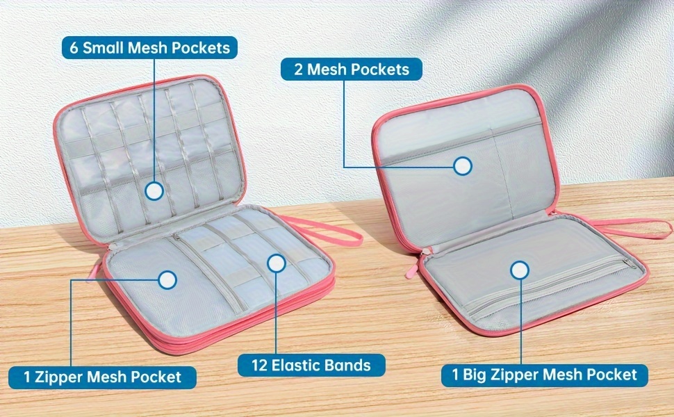 Custodia Organizer Elettronica Da Viaggio, Borsa Organizer Per Cavo Dati,  Custodia Portatile Versatile - Temu Italy