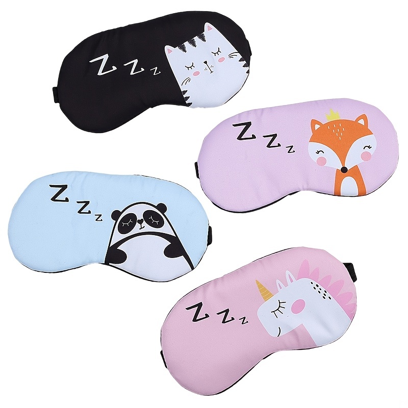 3d Silk Eye Mask Sleep Night Travel Nap Sleeping Eye Cover - Temu