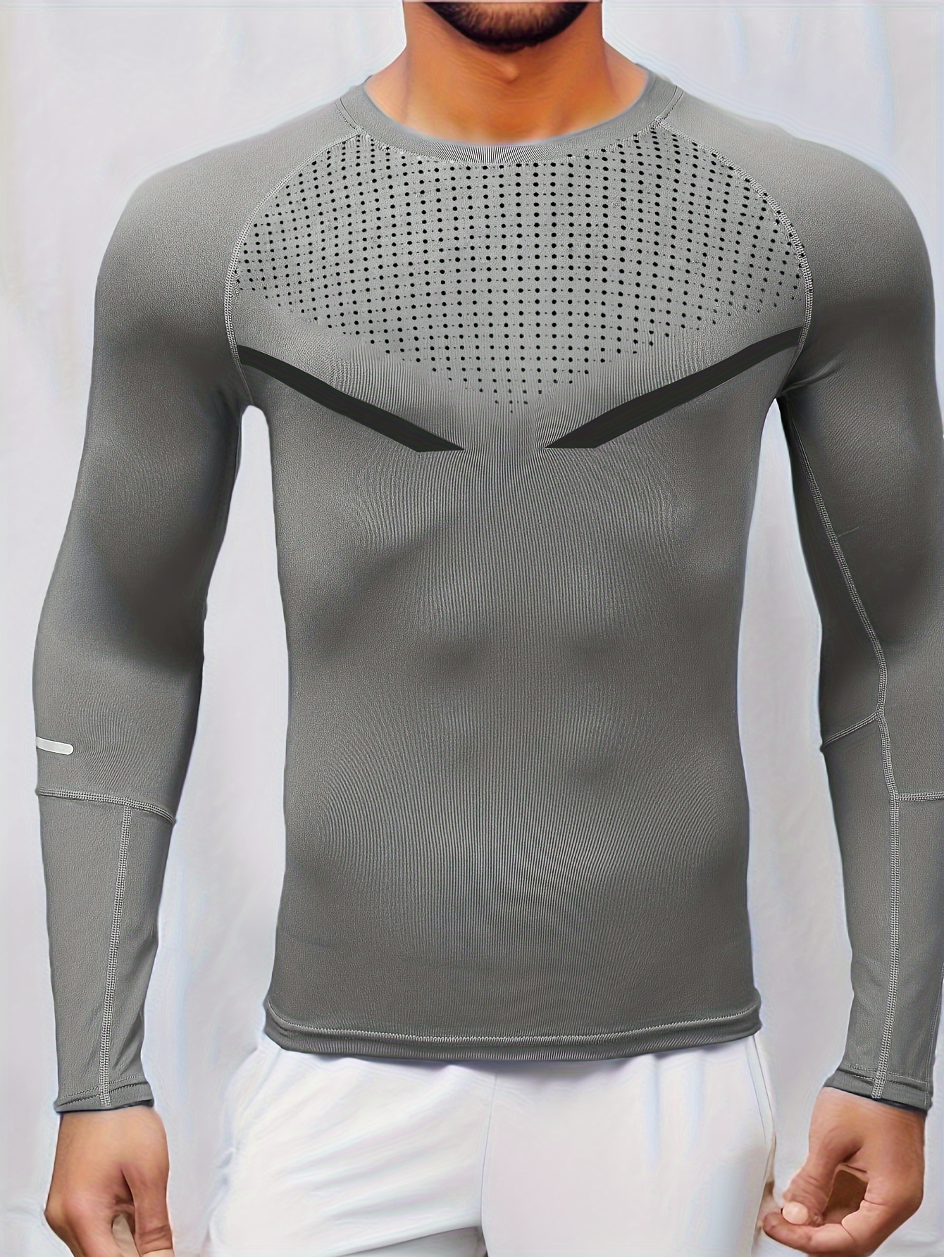 KMDAscent Quick-Drying Odour-Control Men Baselayer Long Sleeve Top