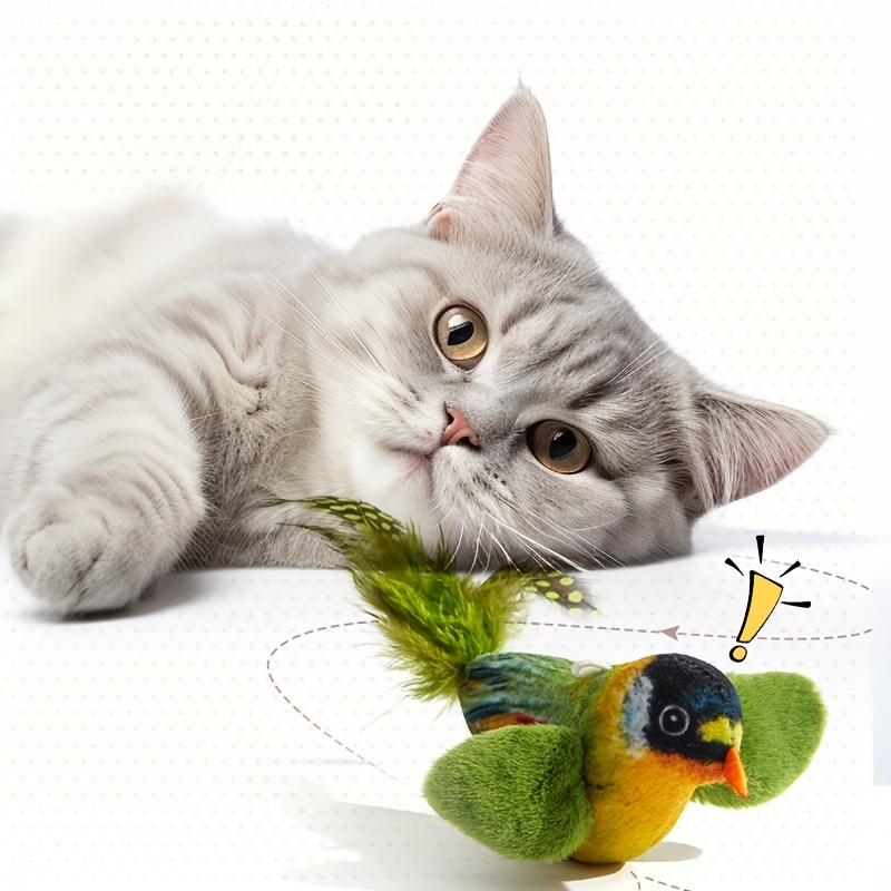 

1pcs Bird Shaped Interactive Cat Toy, Chewable Toy Hanging Flying Bird Interactive And Fun Exercises For Kittens Or Cats, Can Be Equipped With Telescopic Pole