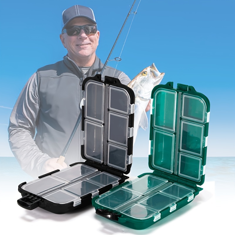 Flying Fishing Tackle Box 10 Compartments Mini Storage Case - Temu Cyprus