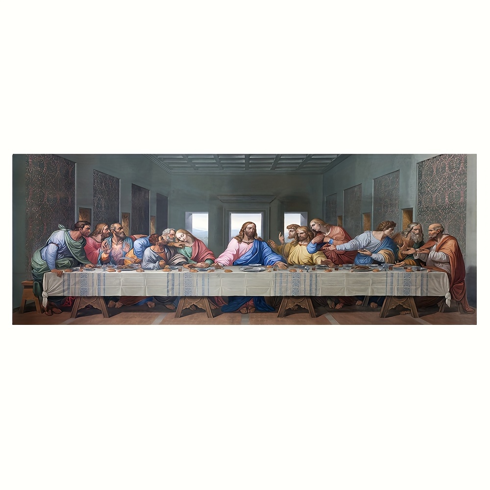 Leonardo Da Vinci's The Last Supper Wall Art Frameless - Temu