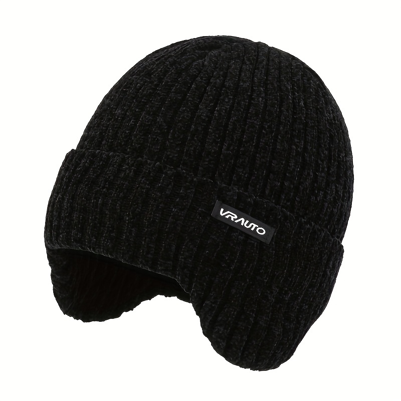 1pc Outdoor Knitted Warm Ear Protection Baseball Hat For Men Ideal