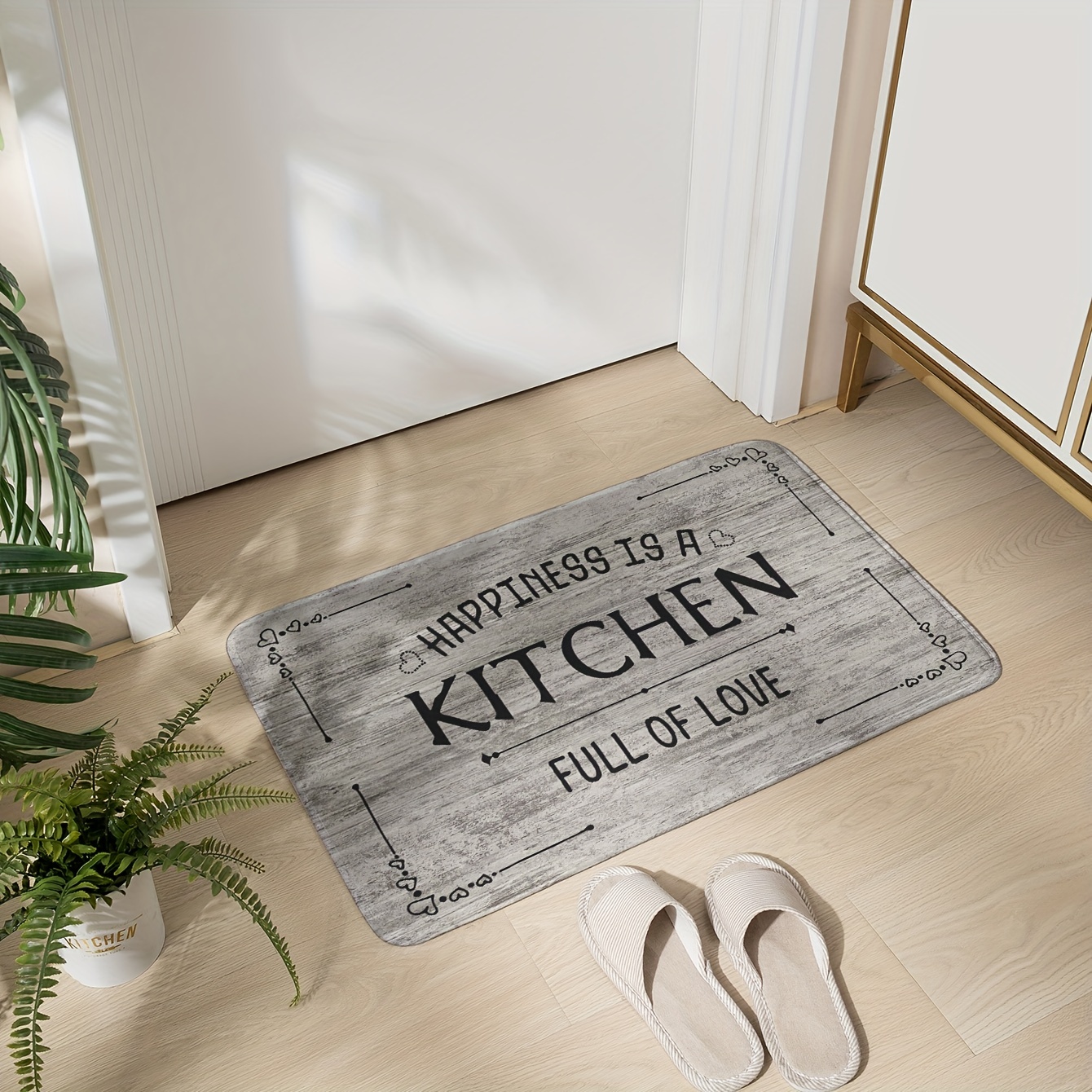 Vintage Chef Print Kitchen Rug, Crystal Velvet Non-slip Floor Mat, 1pc  Indoor Area Mat For Kitchen