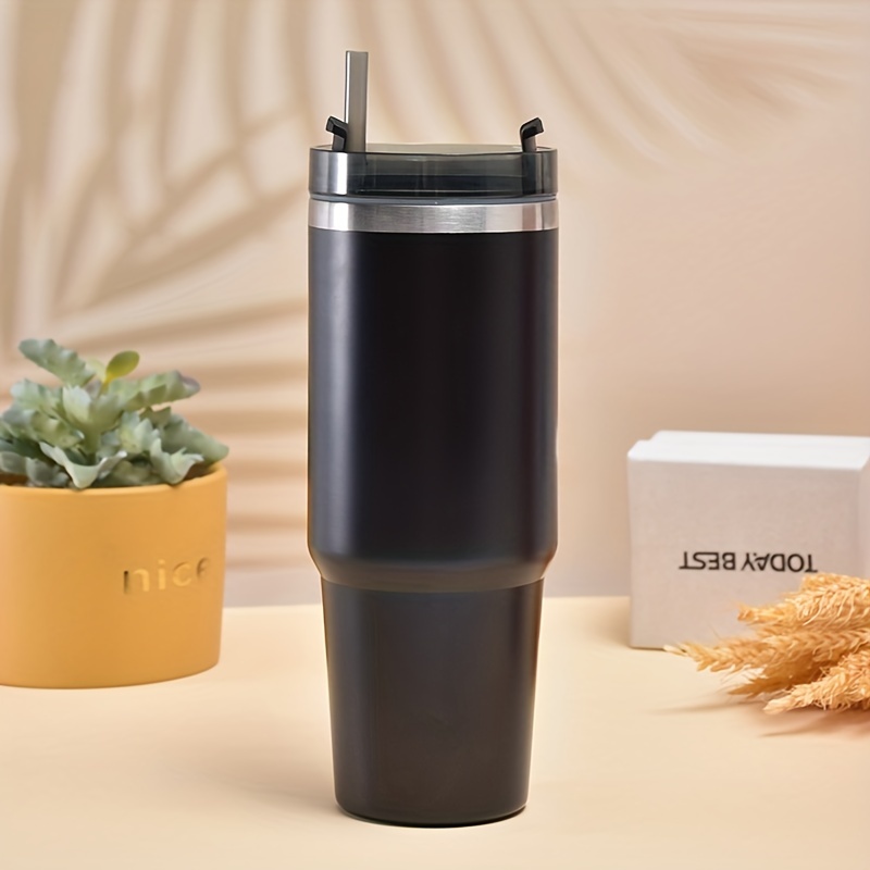 Tumbler With Handle And Straw Lid Double Layer Vacuum - Temu