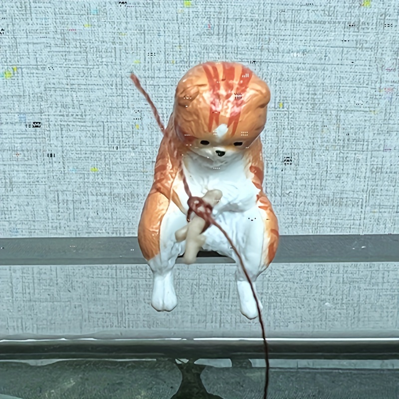 Exquisite Mini Fish Tank Cat Fishing Ornament bring Your - Temu Portugal