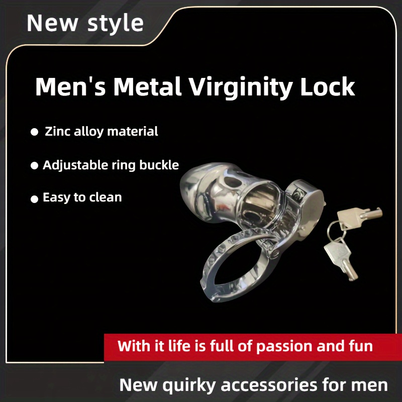 Men Support Penis Cock Balls Ring Enhancement Strap Cage Accessories Lock  Device