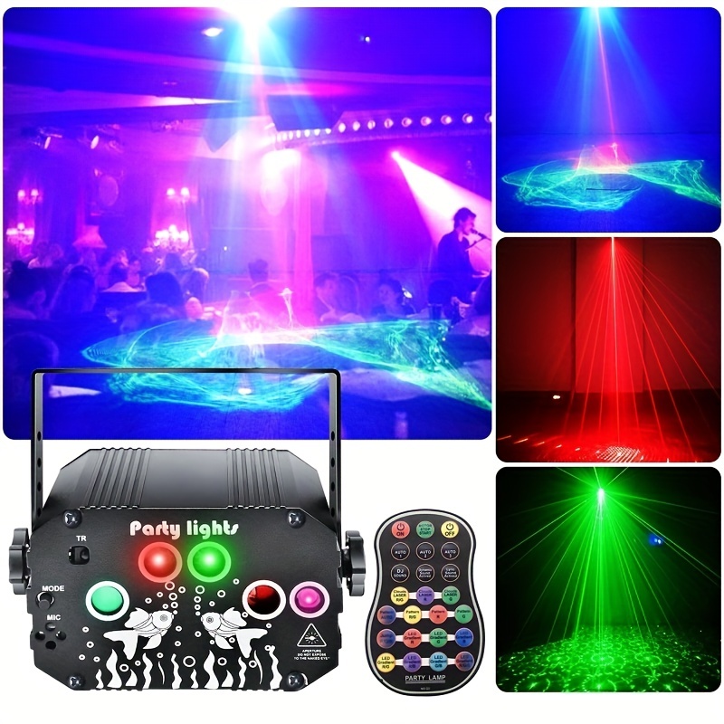 Dj Party Light Stage Laser Northern Lights Effect Rgb Sound - Temu