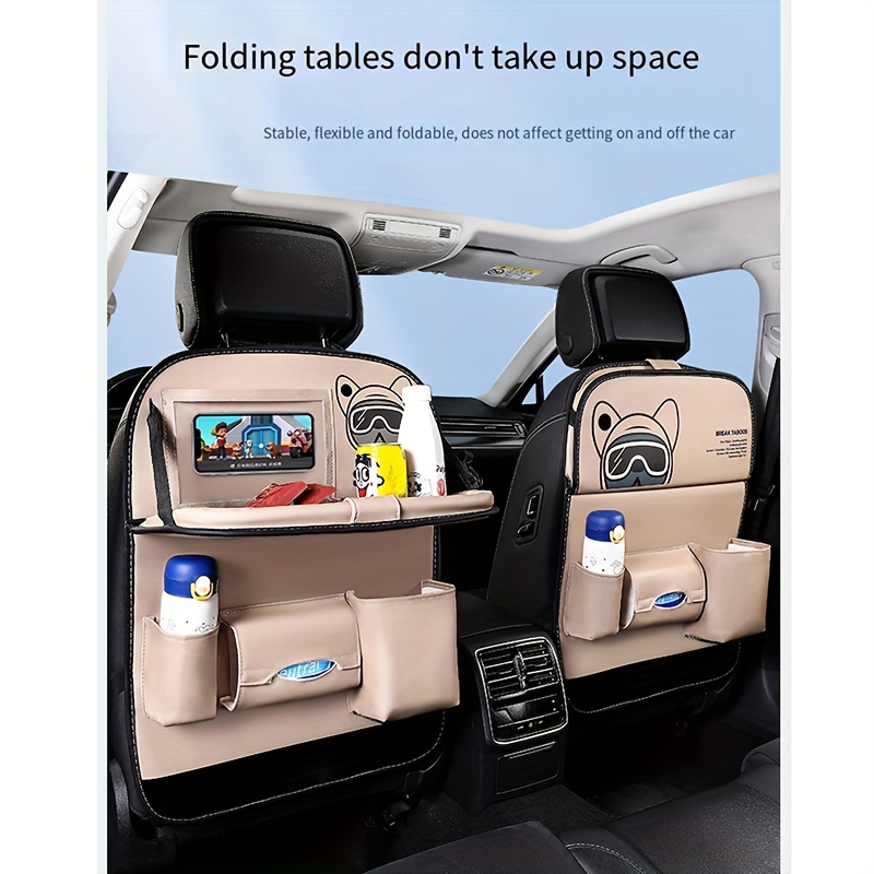 Car Seat Back Shorage Bag Multi Funktions Faux Leder - Temu Austria