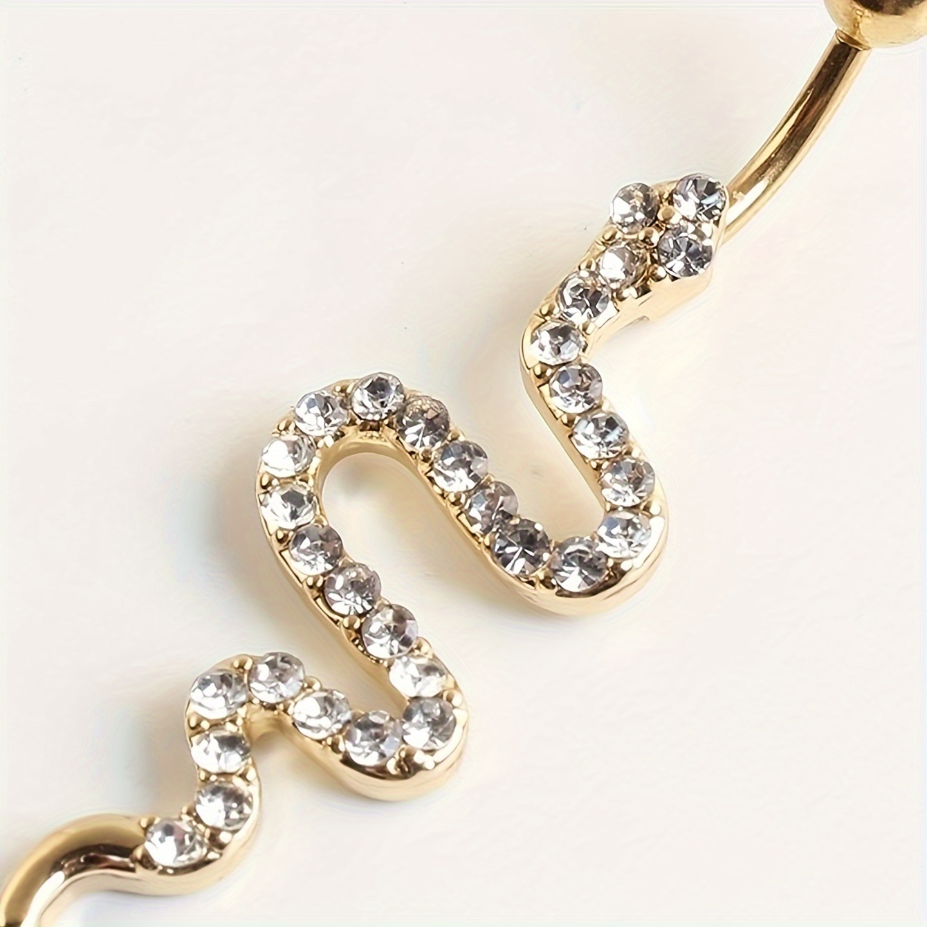 Snake belly store ring gold