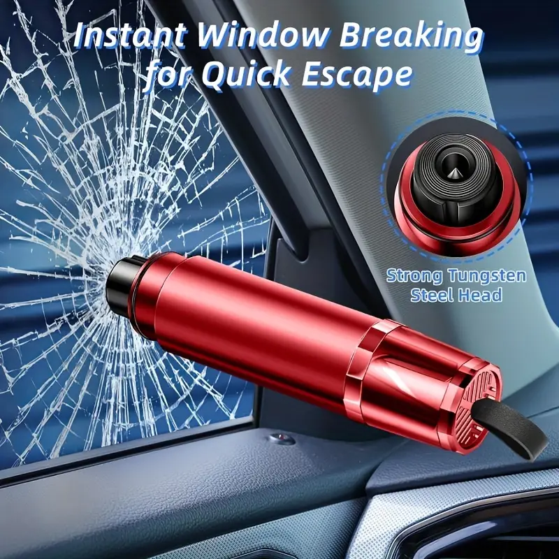 2 in 1 Seat Belt Cutter Car Window Breaker Emergency Glass - Temu