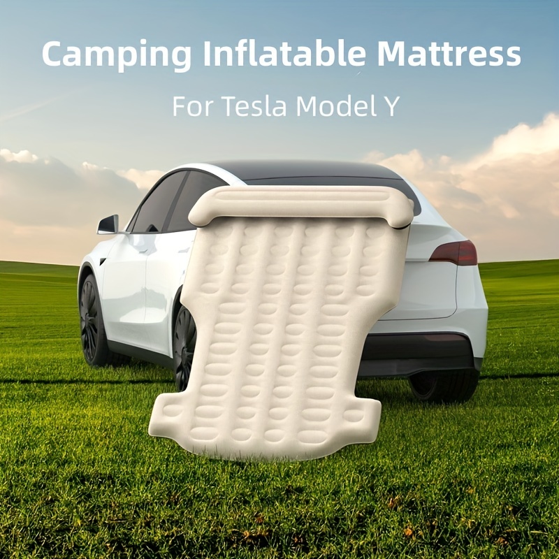 For Model Y Car 2021-2023, Inflatable Mattress Bed Accessories Rear Trunk  Cover Portable Mattress Camping Travel - Temu