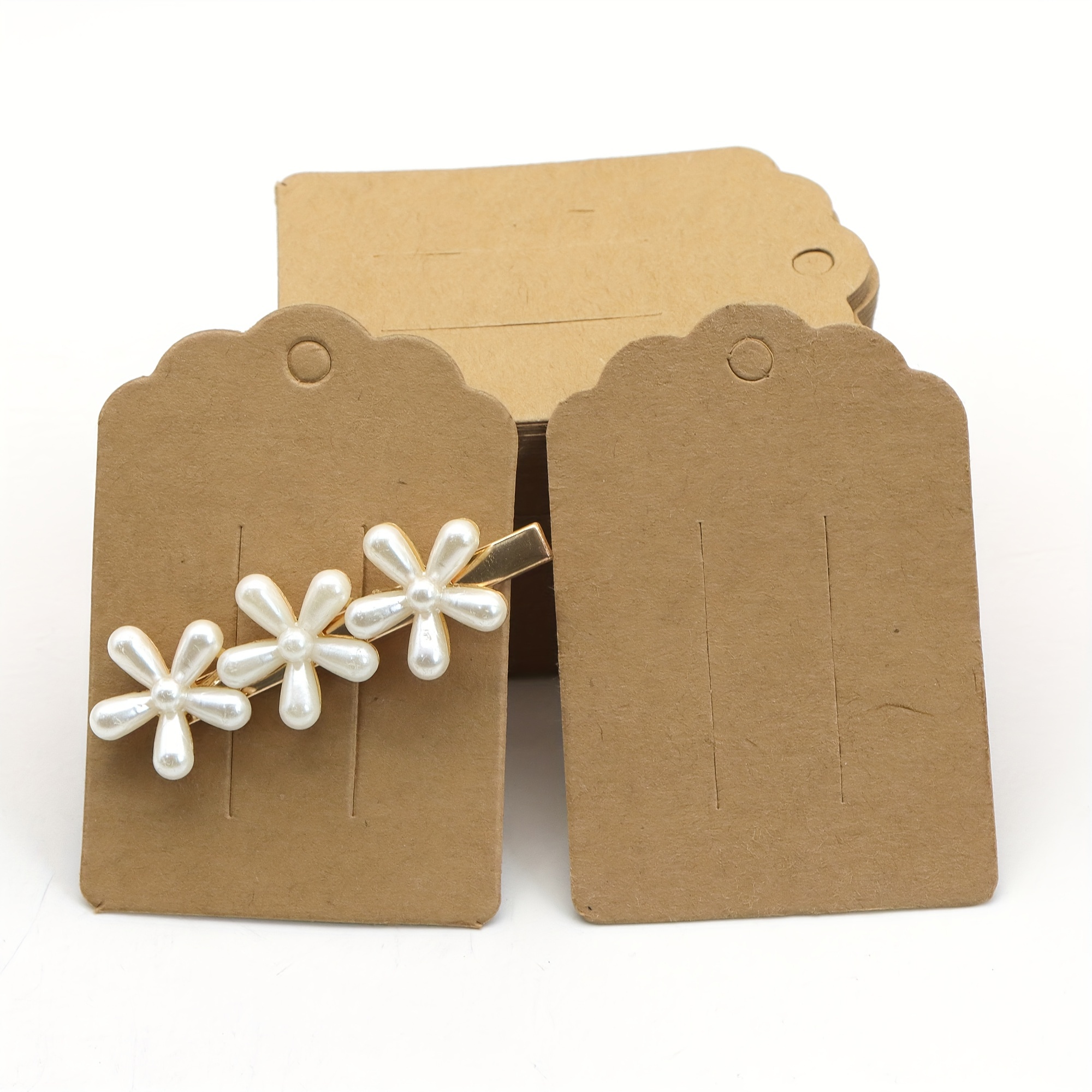 100Pcs Per Pack Earrings Paper Cards Display Holder Cardboard Jewelry  Accessories Small Business Supplies