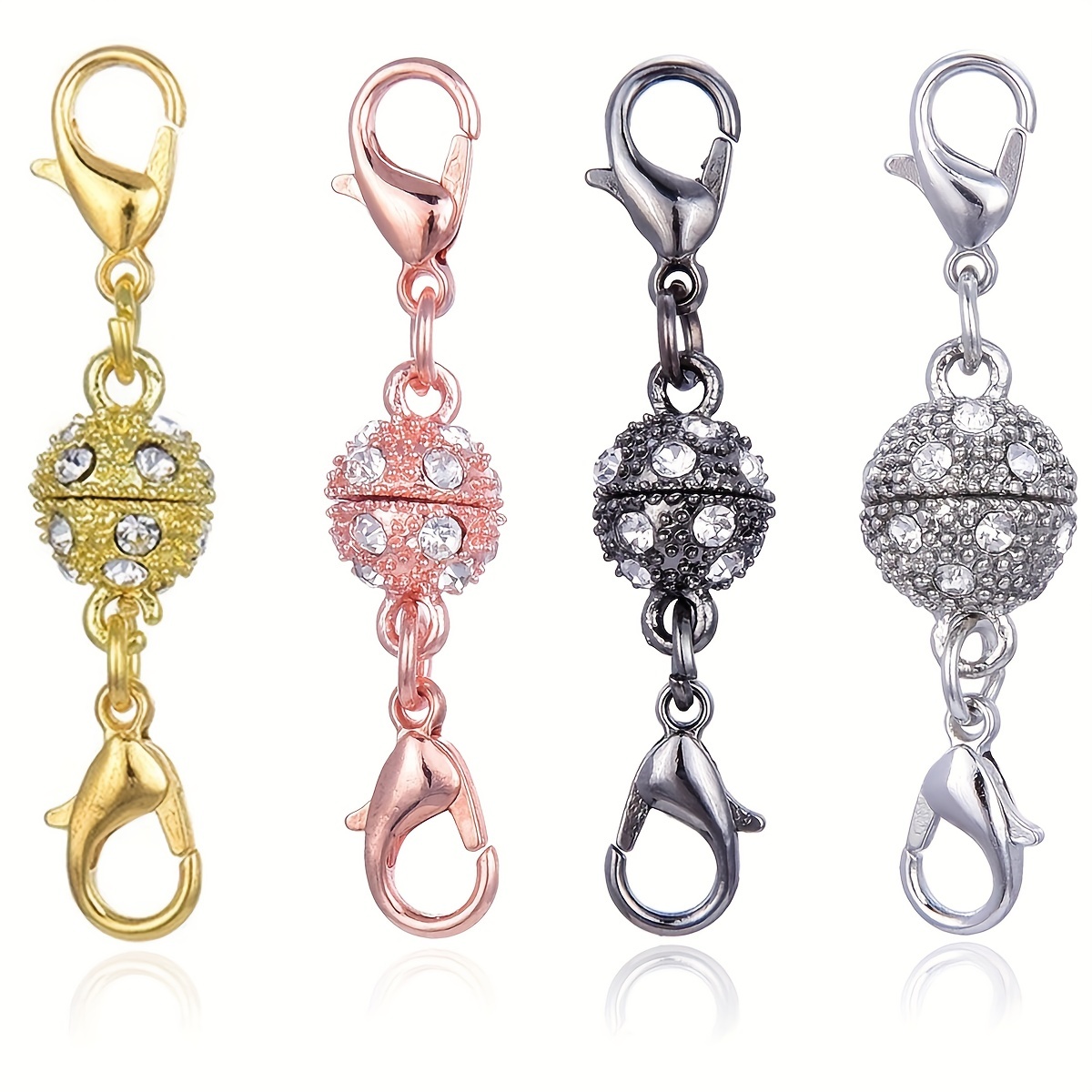 12 Pcs Magnetic Necklace Bracelets Jewelry Connector Magnetic Clasp Magnet  Necklace Clasp 