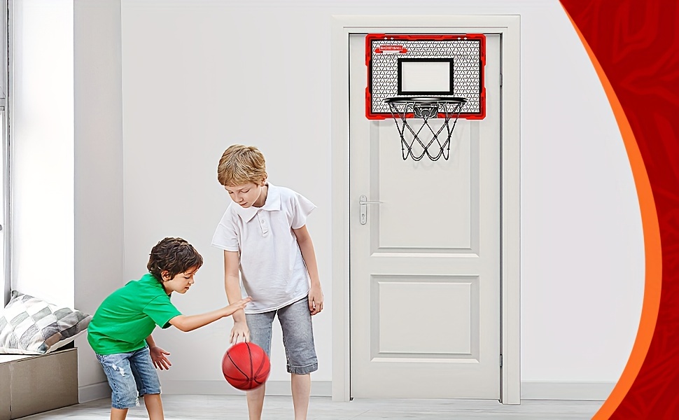 Gkhfyyj Mini Basketball Hoop Indoor For Kids, Over The Door Basketball  Backboard For Toddlers 1-3, Portable Office Bedroom Basketball Hoop  Christmas,halloween,thanksgiving Gifts - Temu