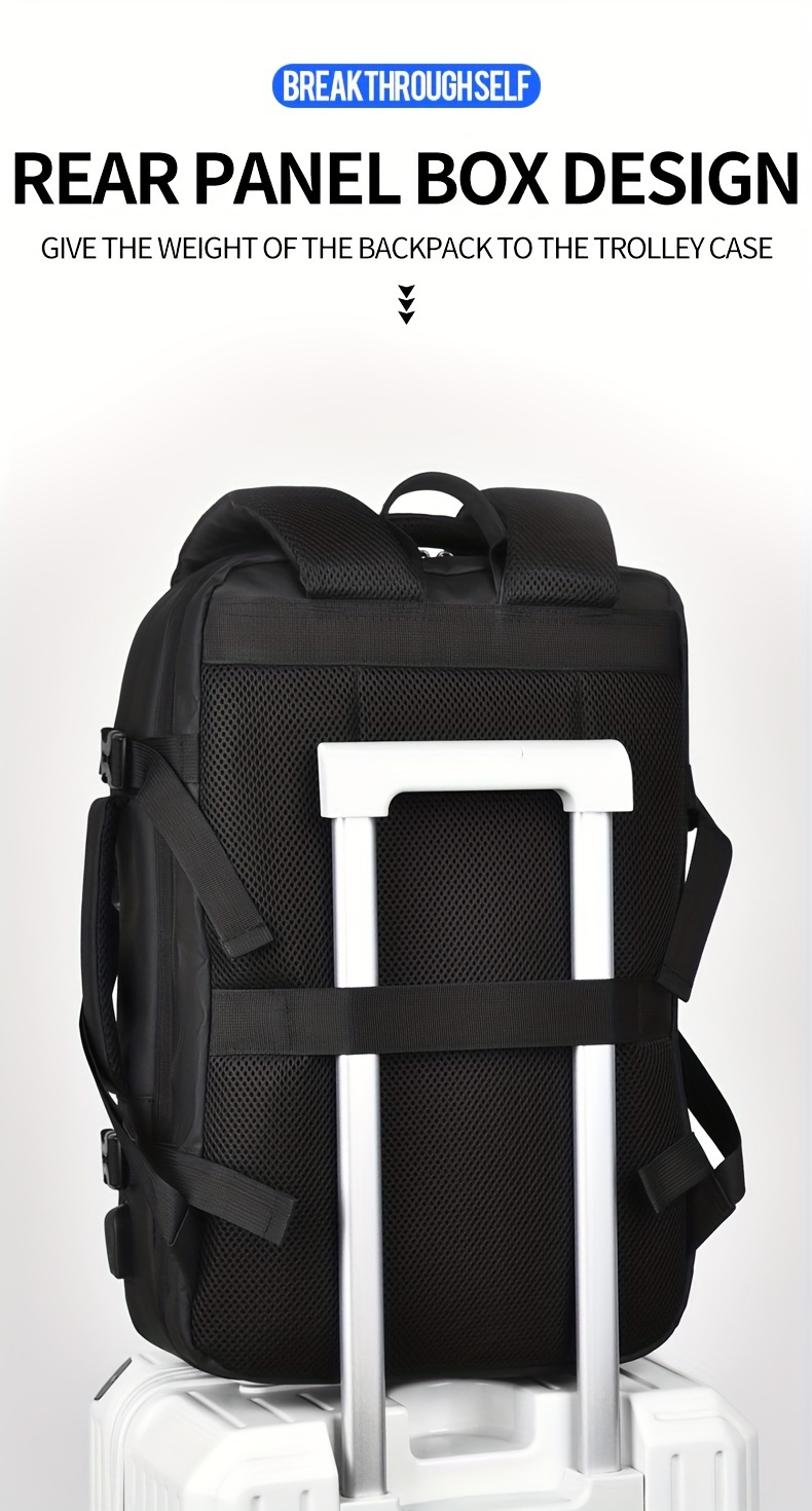 Mochila de viaje multifuncional para aventuras al aire libre, bolso de mano, mochila de senderismo, equipaje con múltiples bolsillos, gran capacidad, diseño simple y elegante, ideal para viajes de negocios o transporte diario