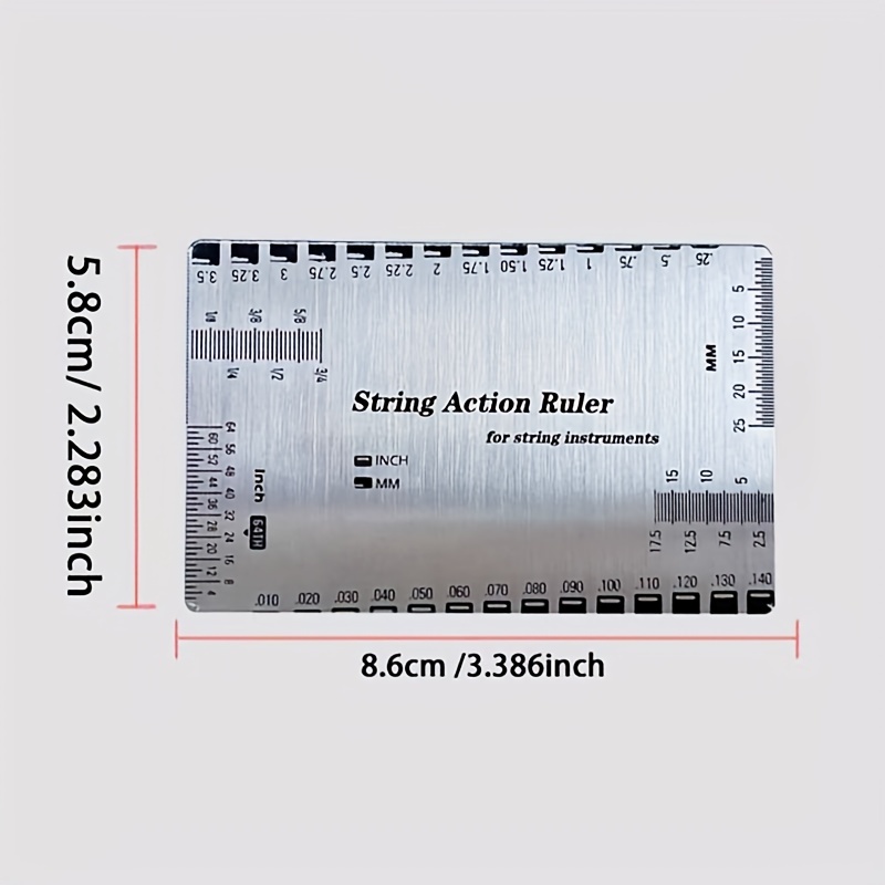 Guitar Metal String Distance Measurement Bass Classical Temu